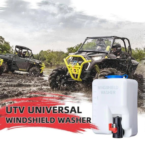 1.5L Universal Car Windshield Washer Pump Reservoir Bottle Kit - 3 Star UTV