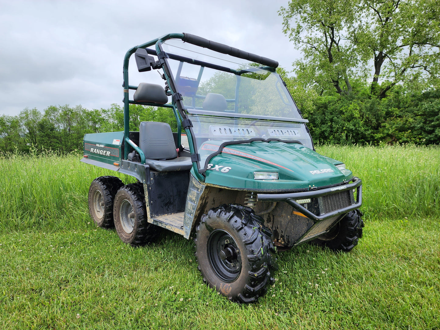 1999 Polaris Ranger - 2 Piece Windshield - General Purpose Polycarb - 3 Star UTV