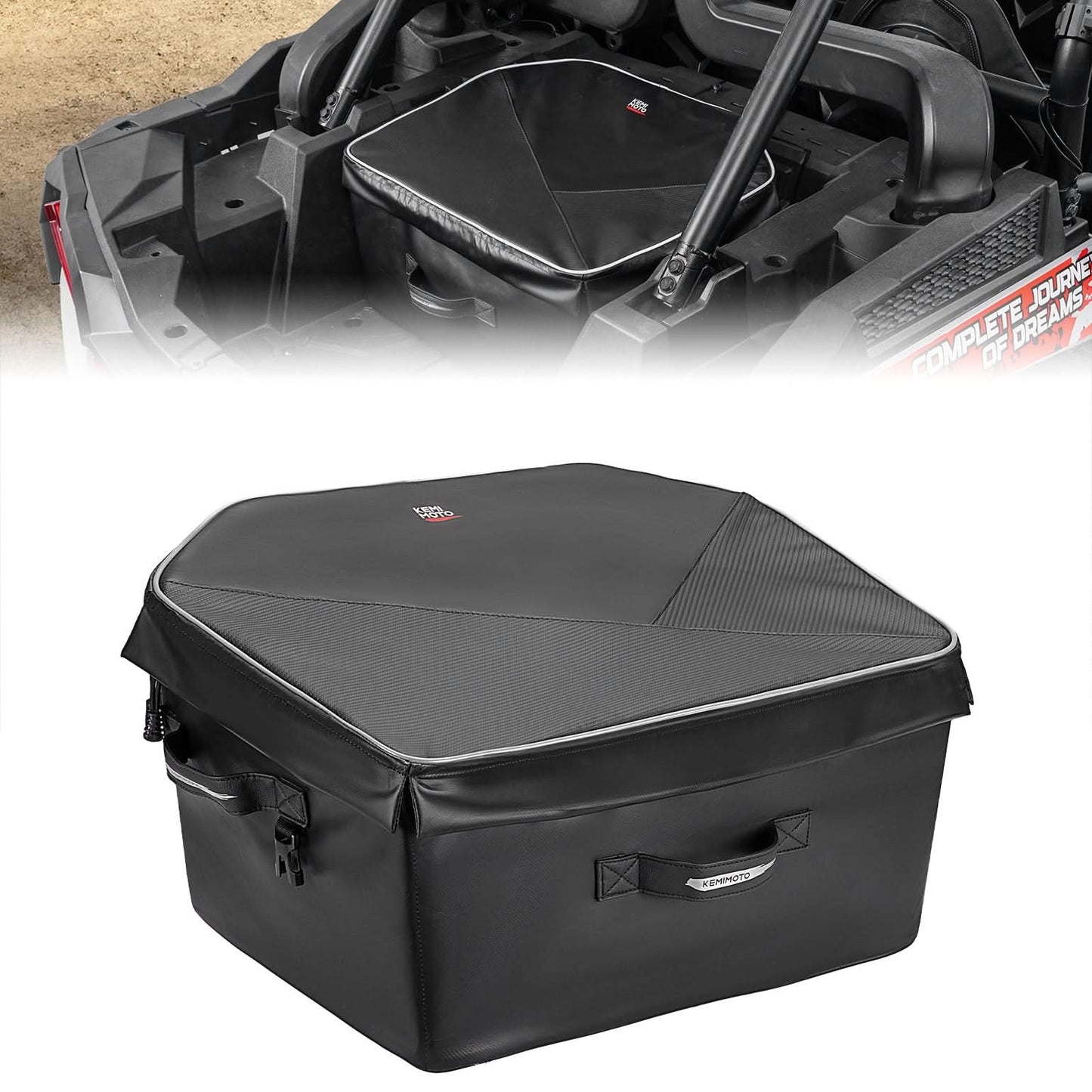 65L UTV Rear Cargo Storage Bag for RZR XP 1000/ RZR PRO XP 1000 - 3 Star UTV
