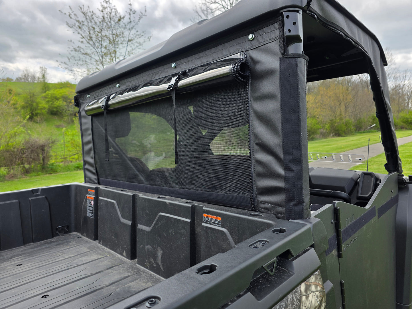 Arctic Cat Prowler 550/700XT/1000XT - Soft Back Panel with Mesh/Vinyl Window - PATENT PENDING