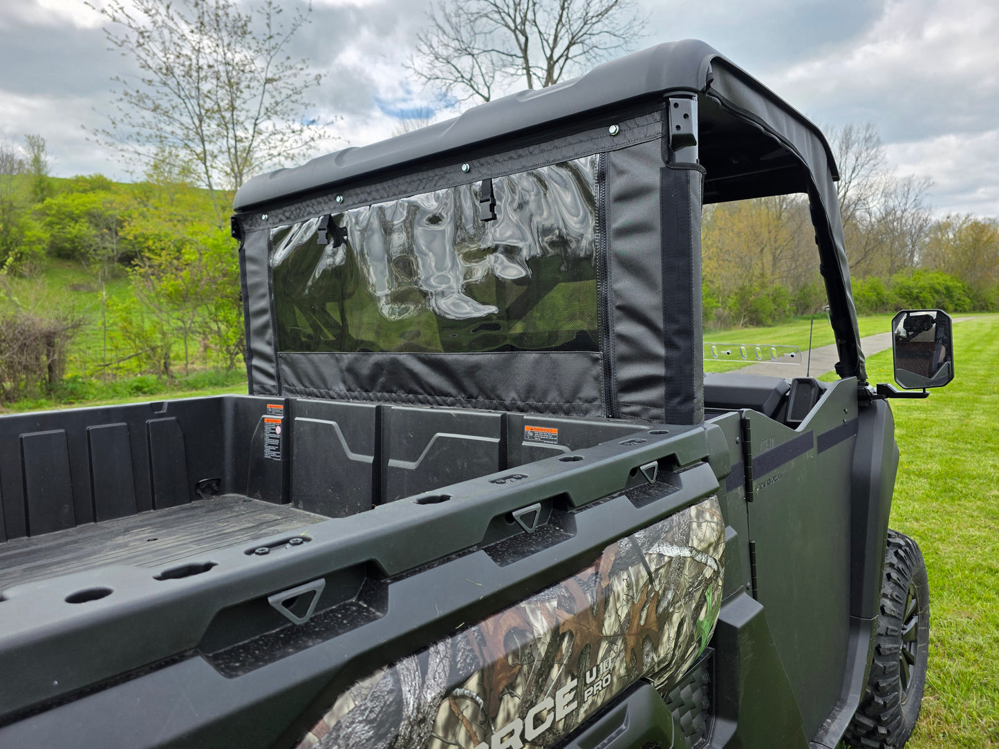 Arctic Cat Prowler 550/700XT/1000XT - Soft Back Panel with Mesh/Vinyl Window - PATENT PENDING