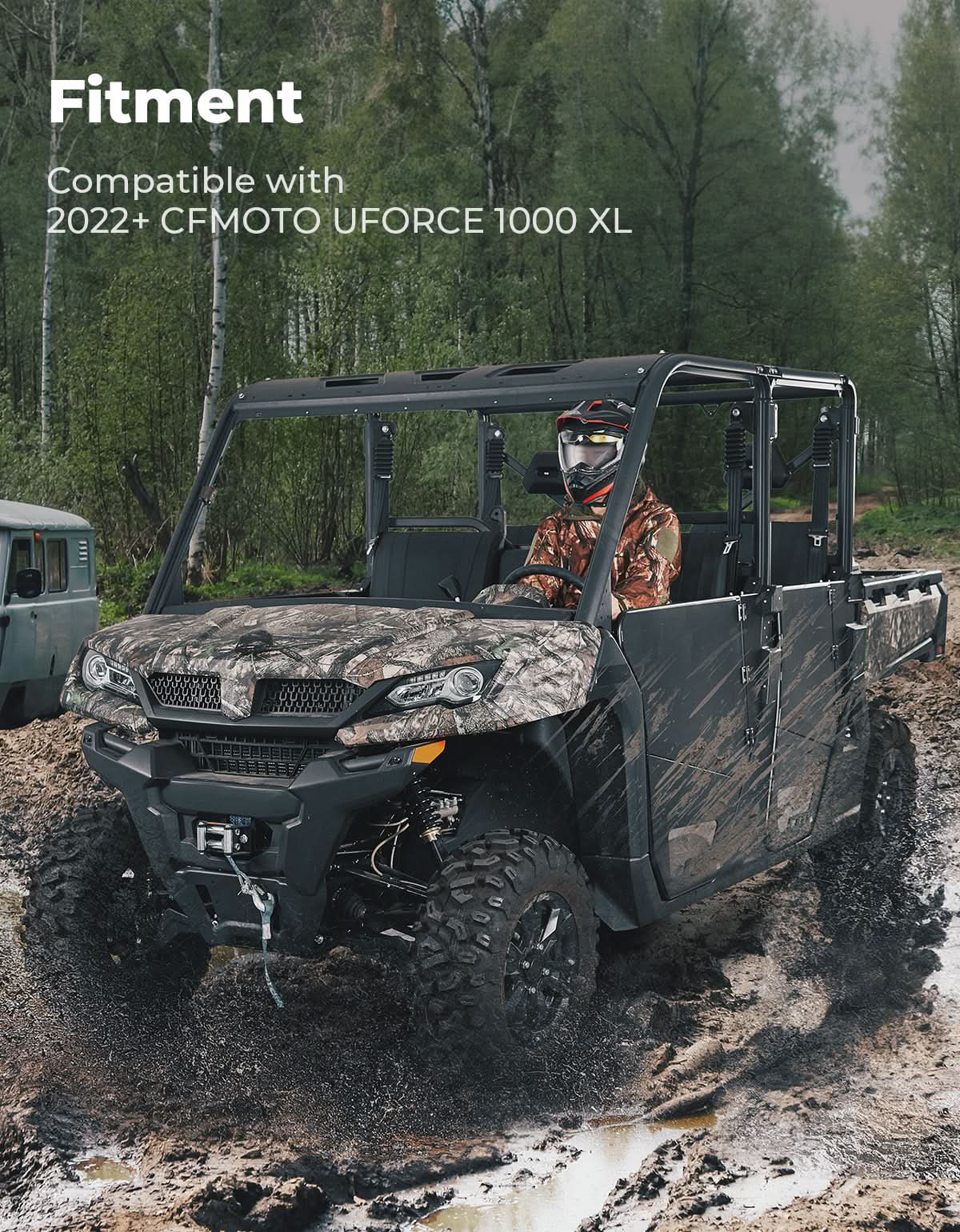 Aluminum 4pcs Half Doors for CFMOTO Uforce 1000XL 2022 - 2026 - 3 Star UTV