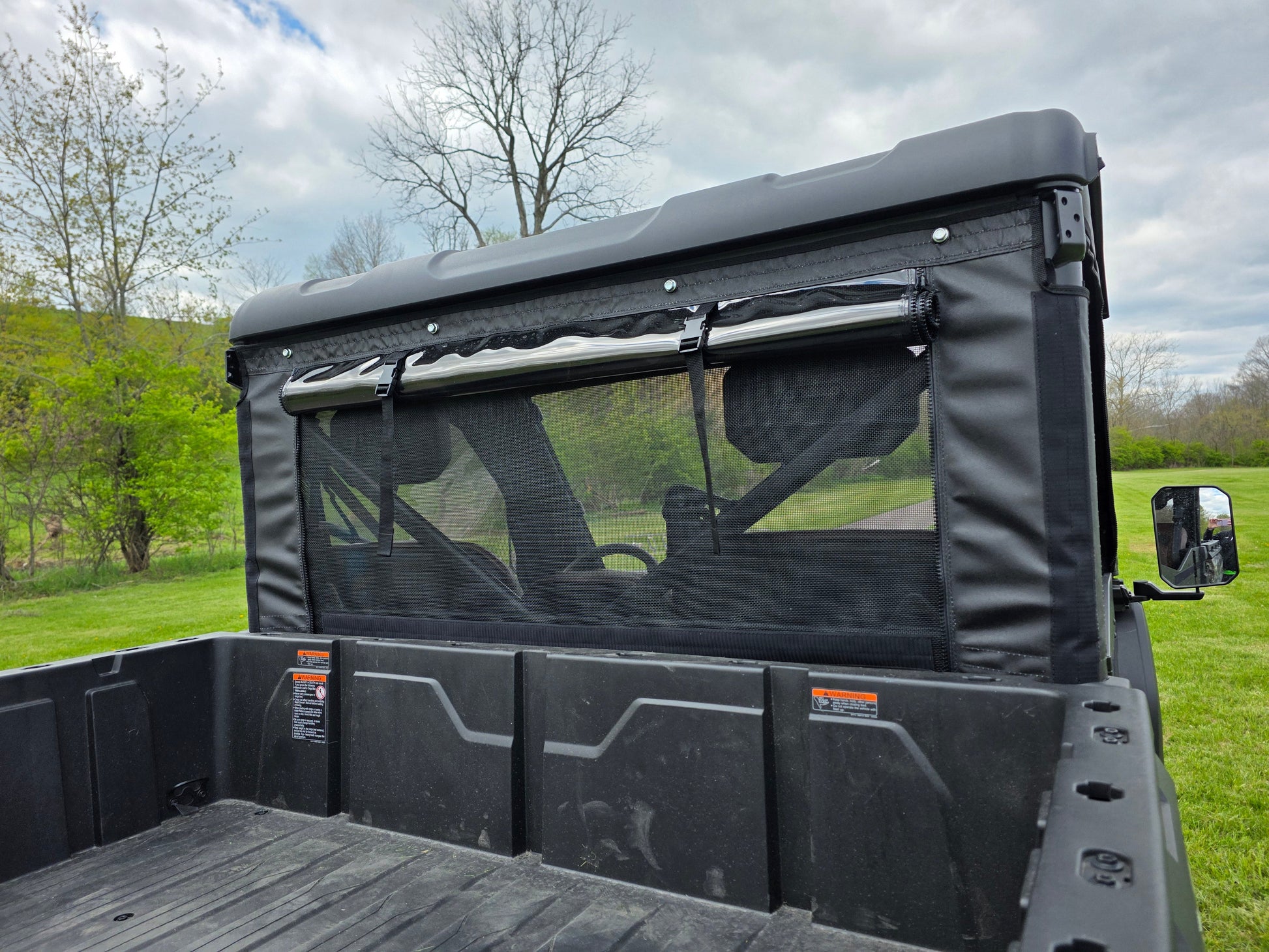 Arctic Cat Prowler 650/700 w/Square Bars - Soft Back Panel with Mesh/Vinyl Window - PATENT PENDING - 3 Star UTV