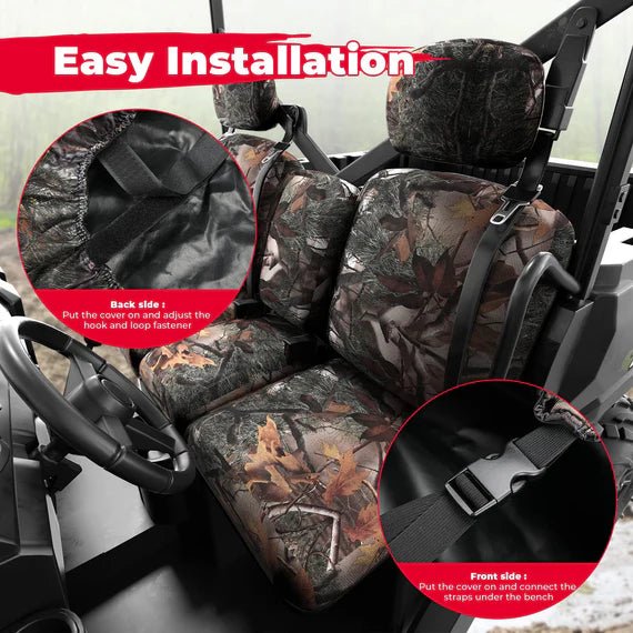 Camouflage Seat Cover for Can Am Defender HD5|7|8|9|10 - 3 Star UTV