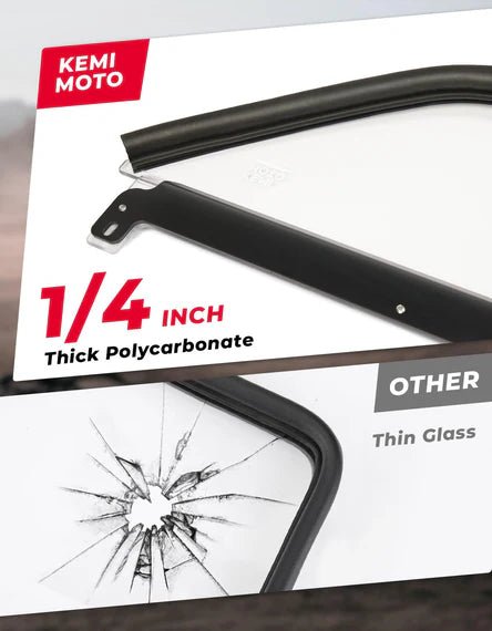 Can - Am Maverick X3 Scratch - Resistant Flip Windshield - 3 Star UTV