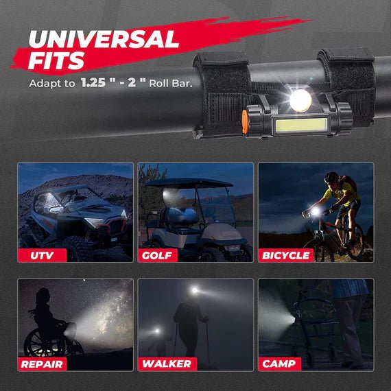 Dome Interior Lights for 1.75'' - 2'' roll bar - 3 Star UTV