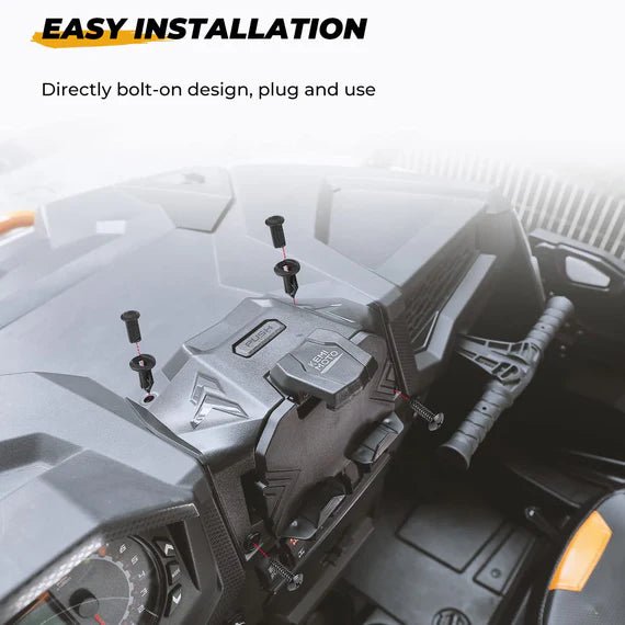 Electric Device Tablet Holder GPS Mount Storage Box for Polaris RZR XP 1000/ XP Turbo - 3 Star UTV