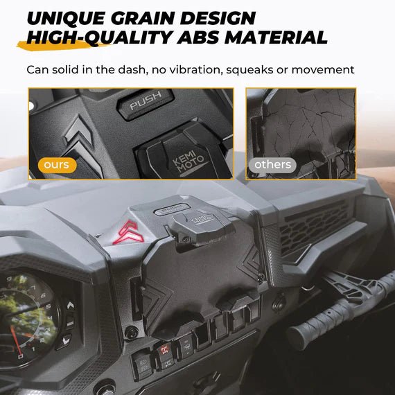 Electric Device Tablet Holder GPS Mount Storage Box for Polaris RZR XP 1000/ XP Turbo - 3 Star UTV