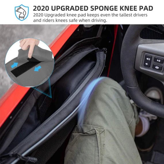 Front Door Bags with Removable Knee Pad for RZR PRO XP 2020 - 2024 - 3 Star UTV