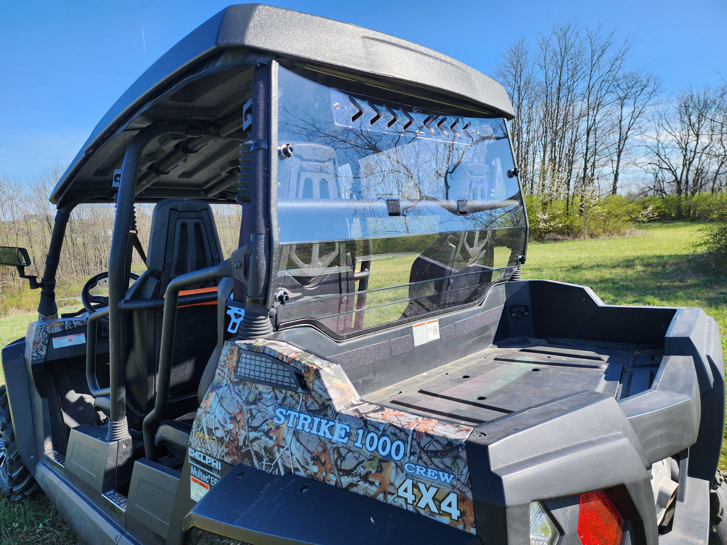 HiSun Strike 1000 Crew - 1 Pc Lexan Back Panel - 3 Star UTV