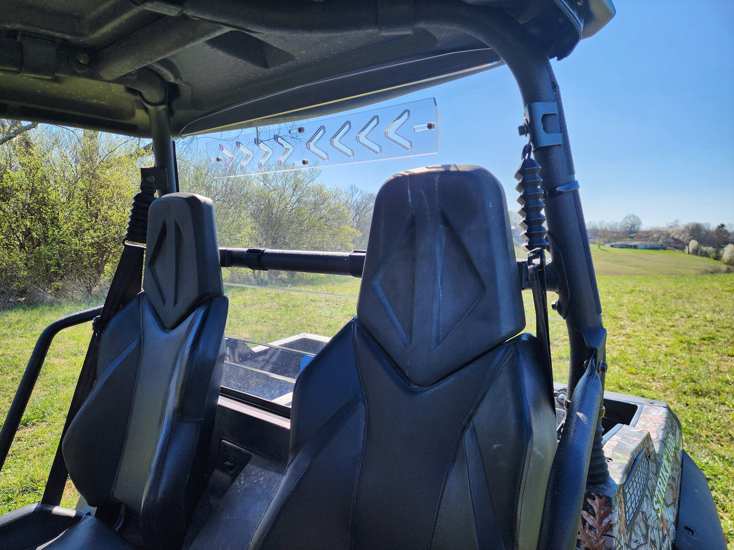 HiSun Strike 1000 Crew - 1 Pc Lexan Back Panel - 3 Star UTV