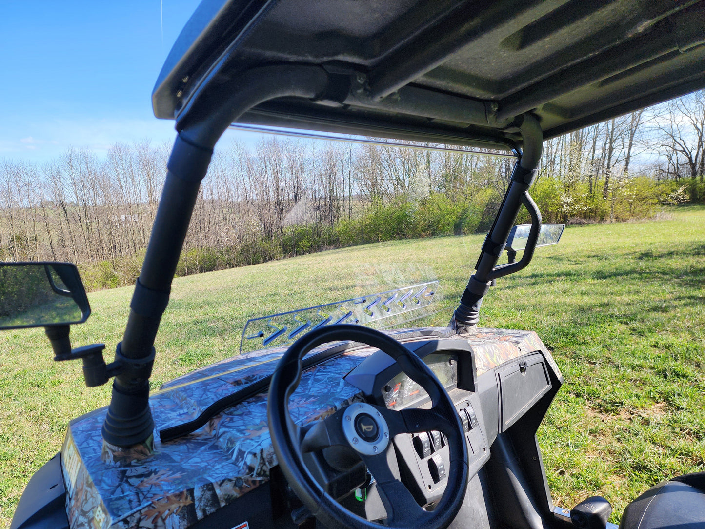 HiSun Strike 1000 Crew - 1 Pc Scratch - Resistant Windshield - 3 Star UTV
