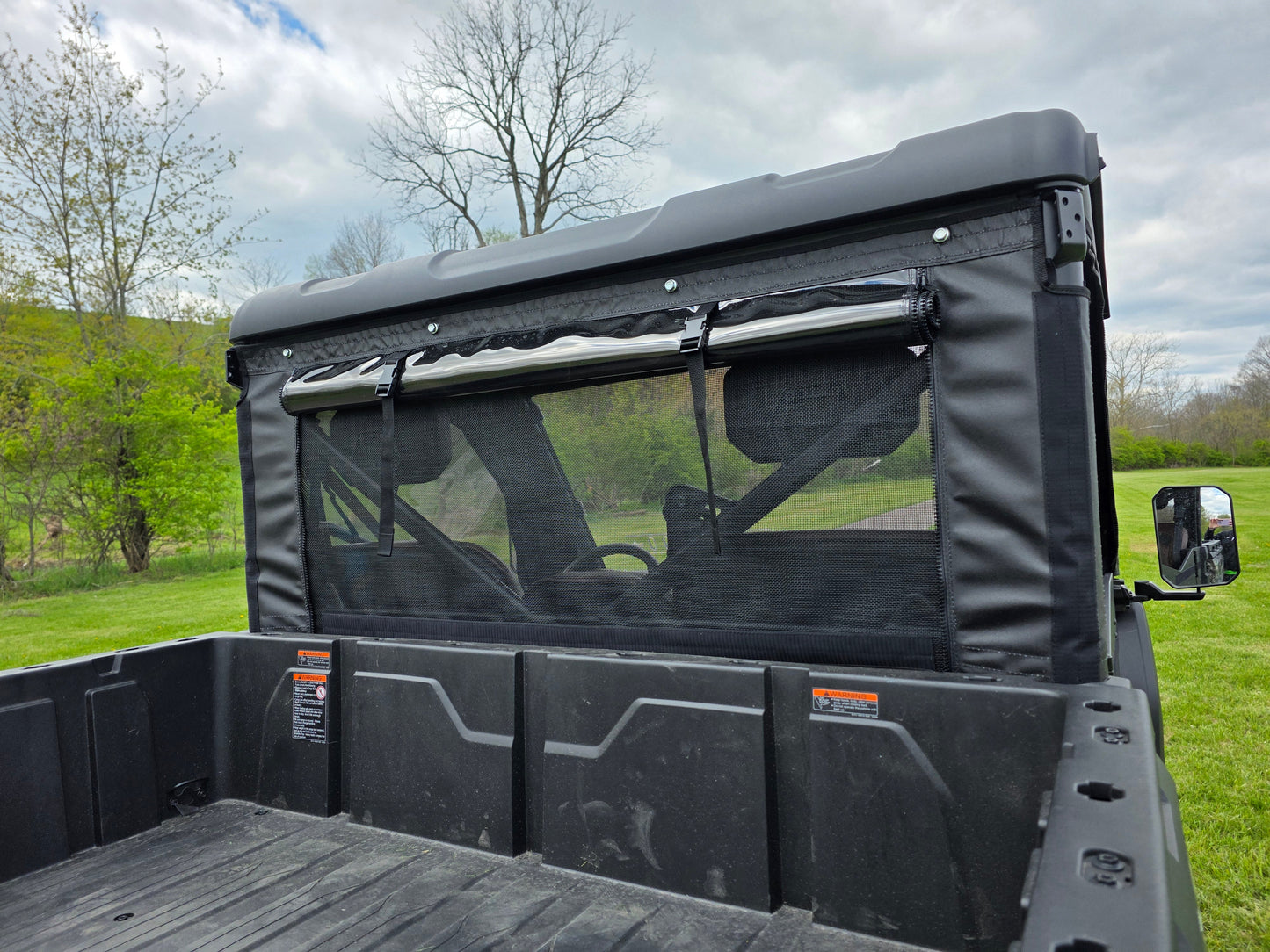 Kawasaki Teryx KRX Crew - Soft Back Panel with Mesh/Vinyl Window - PATENT PENDING - 3 Star UTV