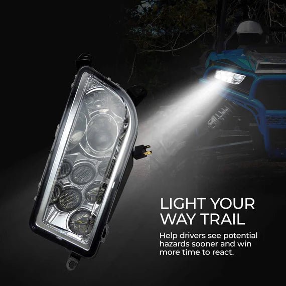 LED Headlight 30W for Polaris RZR XP 1000/Turbo/S 900 2014 - 2023 - 3 Star UTV