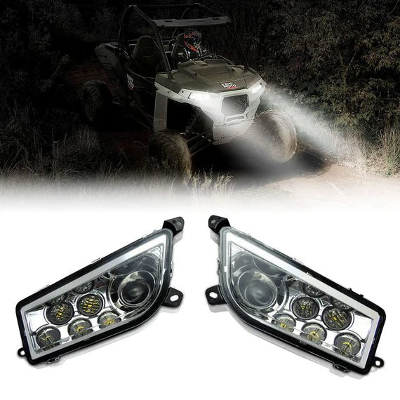 LED Headlight 30W for Polaris RZR XP 1000/Turbo/S 900 2014 - 2023 - 3 Star UTV