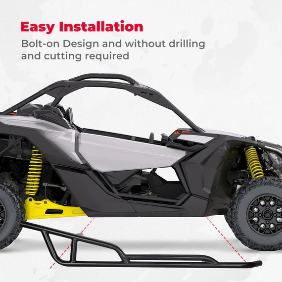 Nerf Bars Rock Sliders for Can - Am Maverick X3 2017 - 2025 - 3 Star UTV