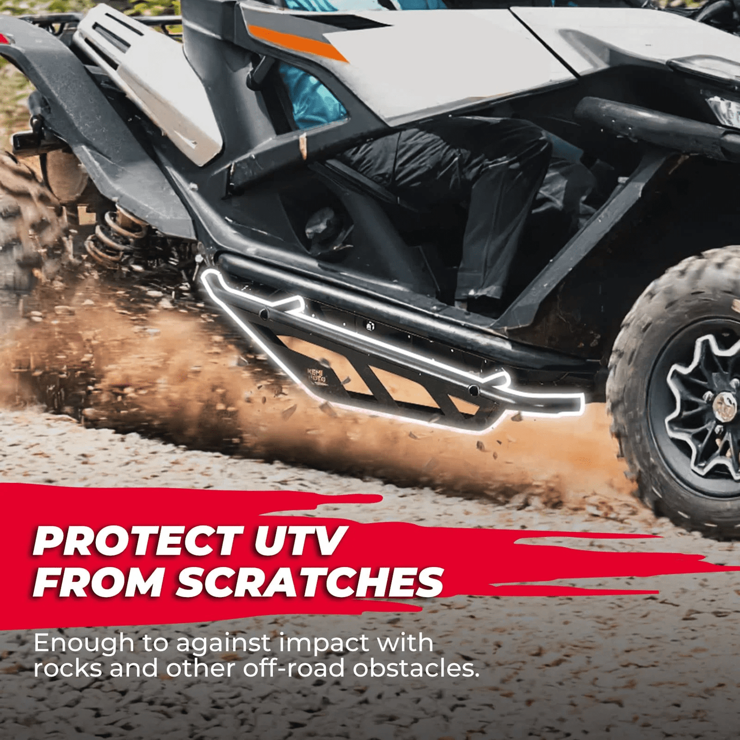Nerf Bars Rock Sliders For CFMOTO ZForce 950 - 3 Star UTV