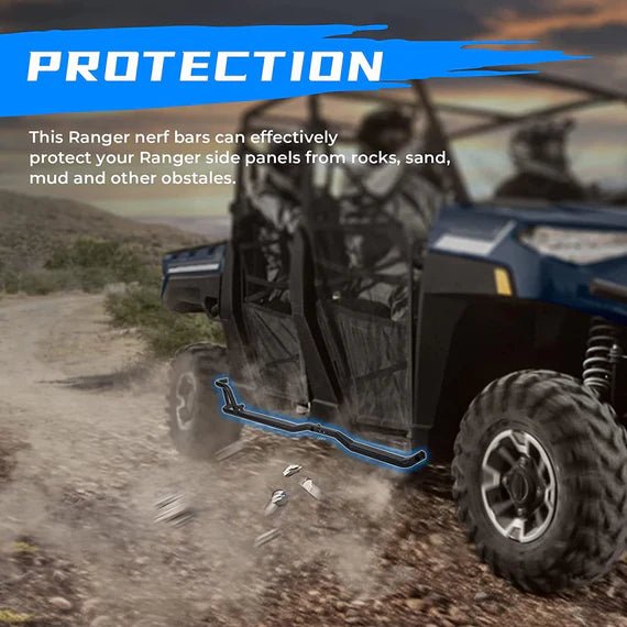 Nerf Bars Rock Sliders for Ranger Crew XP 1000 2019 - 2025 - 3 Star UTV