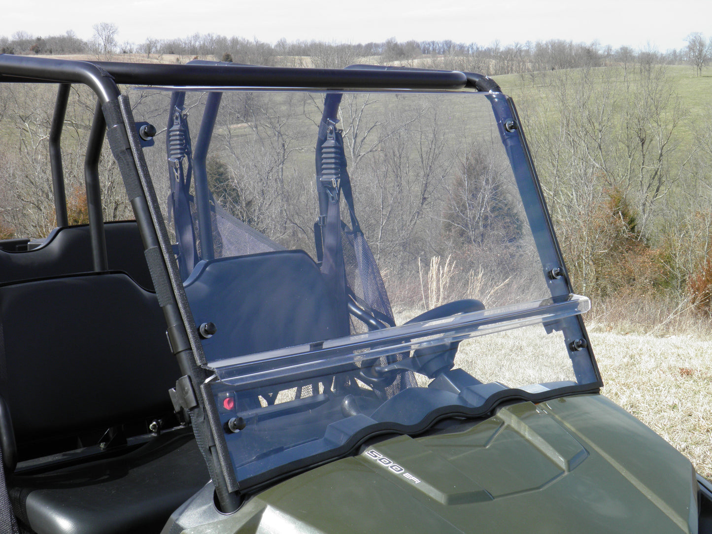 Polaris Mid - Size Ranger 2 - Passenger (2009 - 2014) - 2 Pc Scratch - Resistant Windshield - 3 Star UTV