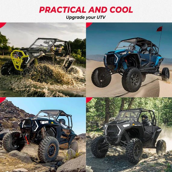 Polaris RZR XP 1000/1000 - 4/Turbo/Turbo 4 Scratch - Resistant 3 - in - 1 Flip Windshield - 3 Star UTV