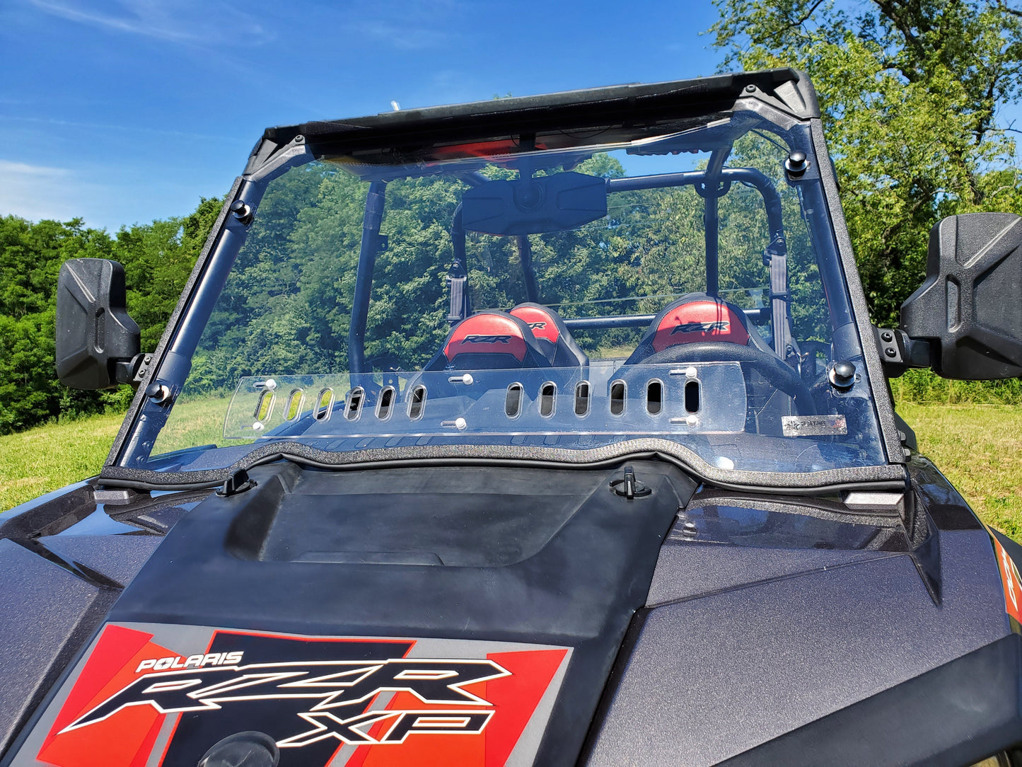 Polaris RZR XP 4 1000/XP 4 Turbo - 1 Pc Windshield w/Clamp and Vent Options - 3 Star UTV