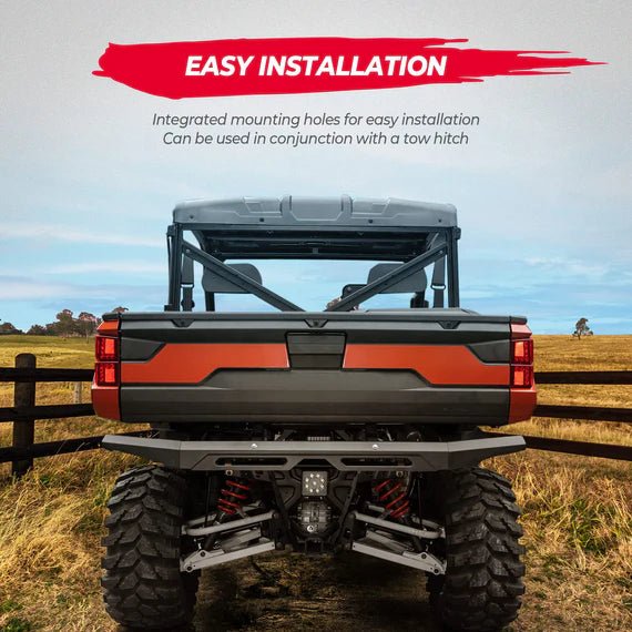 Rear Brushguard Bumper for Polaris Ranger XP 1000 / CREW 2018 - 2024 - 3 Star UTV