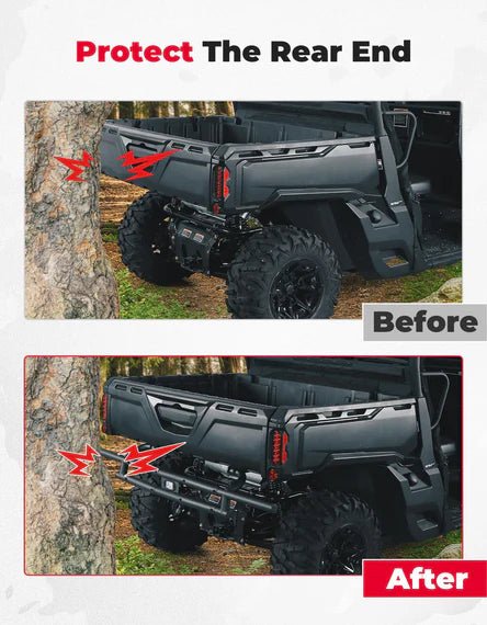 Rear Bumper With Light For Can Am Defender HD5|7|8|9|10 - 3 Star UTV