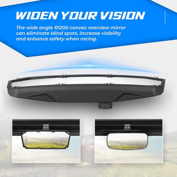 Rear View Mirror for Polaris Ranger 500/570/900 XP S/1000 XP - 3 Star UTV