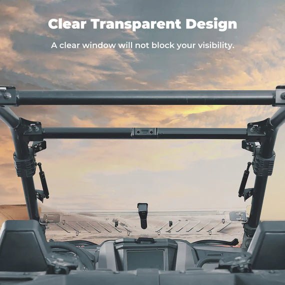 RZR Pro XP/Pro XP 4 Scratch - Resistant 3 - in - 1 Folding Half Windshield - 3 Star UTV