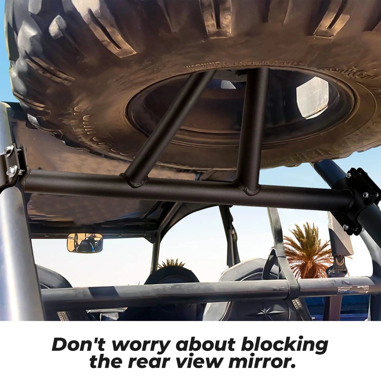 Spare Tire Carrier Mount for Polaris RZR XP 1000/4 1000 /Turbo - 3 Star UTV