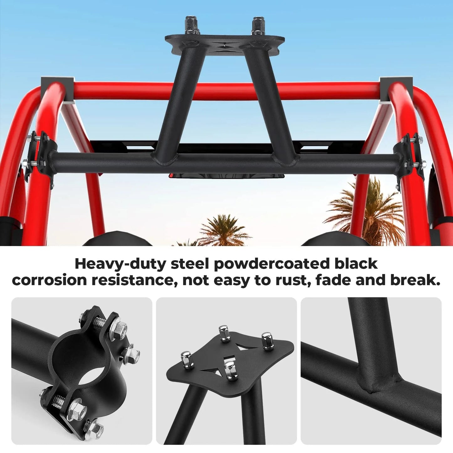 Spare Tire Carrier Mount for Polaris RZR XP 1000/4 1000 /Turbo - 3 Star UTV