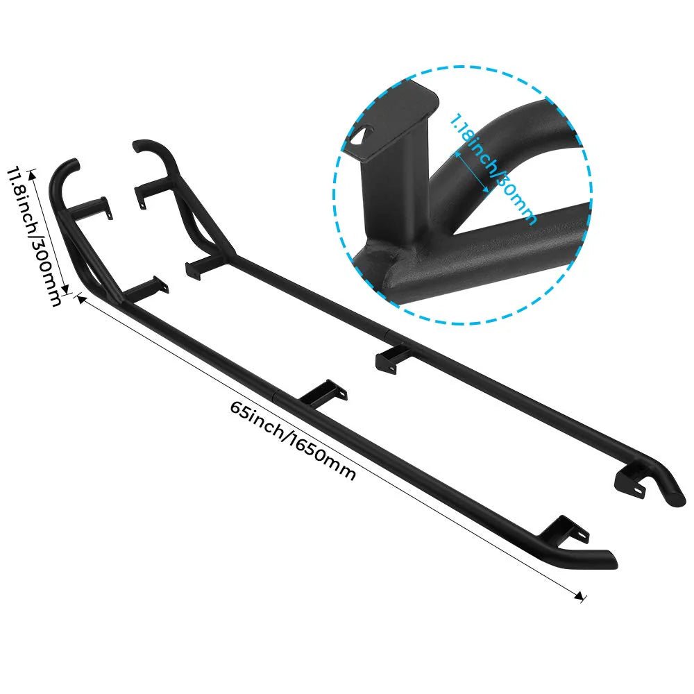 Steel Nerf Bars Fit Polaris RZR XP 4 1000 / 4 Turbo 2014 - 2023 - 3 Star UTV