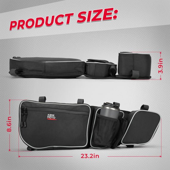 Storage Door Bags with Removable Knee Pad for Can Am Maverick X3 - 3 Star UTV