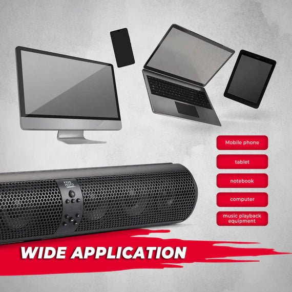 SxS UTV Sound Bar System Bluetooth Speaker 500W 28" Outdoor Marine Soundbars - 3 Star UTV