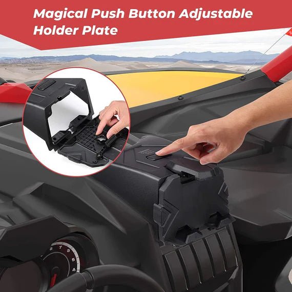 Tablet Holder With Storage Box for Can Am Maverick X3/Max - 3 Star UTV