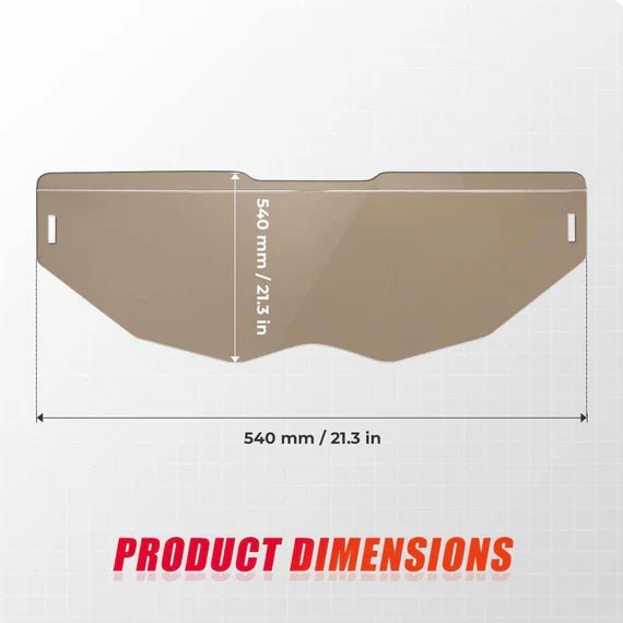 Tinted Half Windshield For Can - Am Maverick X3 - 3 Star UTV