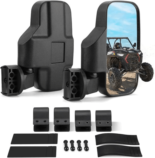 UTV 1.75" / 2" Side View High Impact Convex Mirror - 3 Star UTV