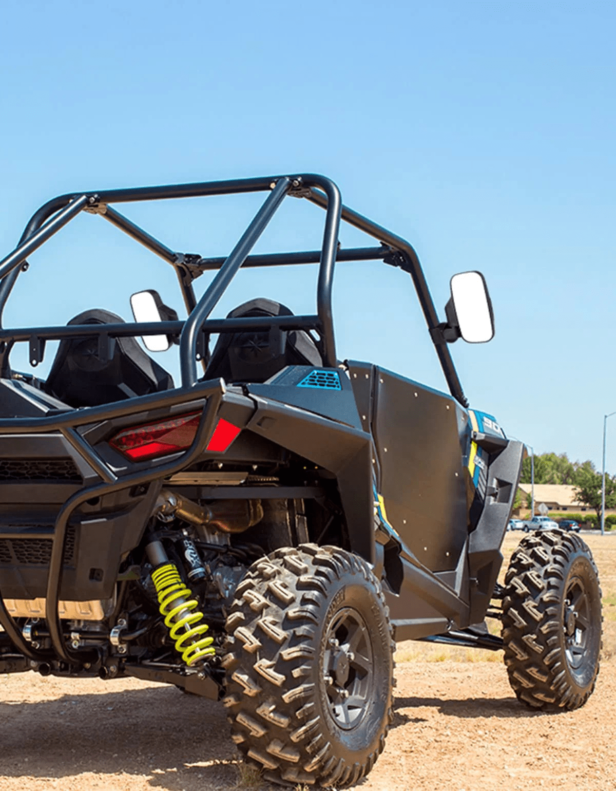 UTV 1.75" / 2" Side View High Impact Convex Mirror - 3 Star UTV