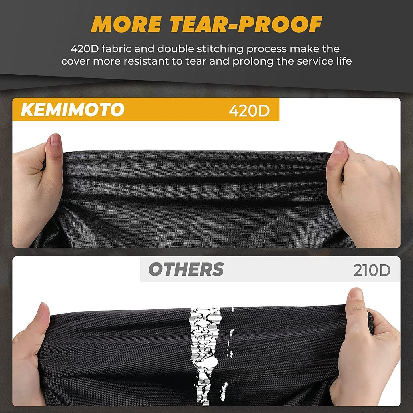 UTV 420D Waterproof Covers 2 Seater for Can - Am, Polaris, Kawasaki - 3 Star UTV