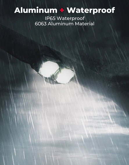 UTV Aluminum Waterproof Dome Interior Lights 600mAh Rechargeable for 1.5" - 2" Roll Bar - 3 Star UTV