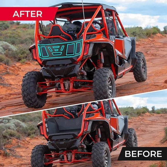 UTV Bed Enclosure Cargo Tailgate Extender for Talon 1000X 1000R 1000X - 4 2019 - 2024 - 3 Star UTV
