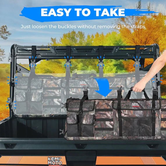 UTV Double Gun Holder Tool Rack for Hunting Gear - 3 Star UTV