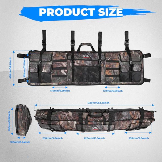 UTV Double Gun Holder Tool Rack for Hunting Gear - 3 Star UTV