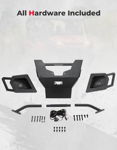 UTV Front Bumper with Lights for Pioneer 1000 - 6 2023 - 2024 - 3 Star UTV