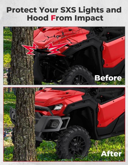 UTV Front Bumper with Lights for Pioneer 1000 - 6 2023 - 2024 - 3 Star UTV