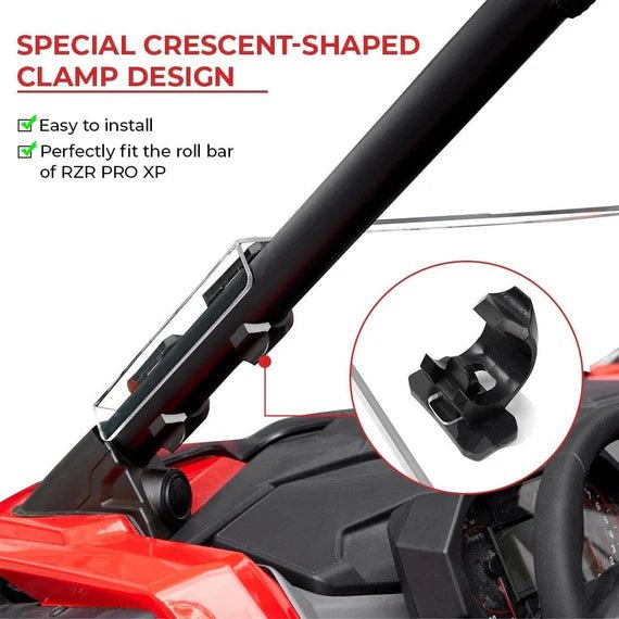 UTV Half Windshield for Polaris RZR PRO XP / XP 4 - 3 Star UTV