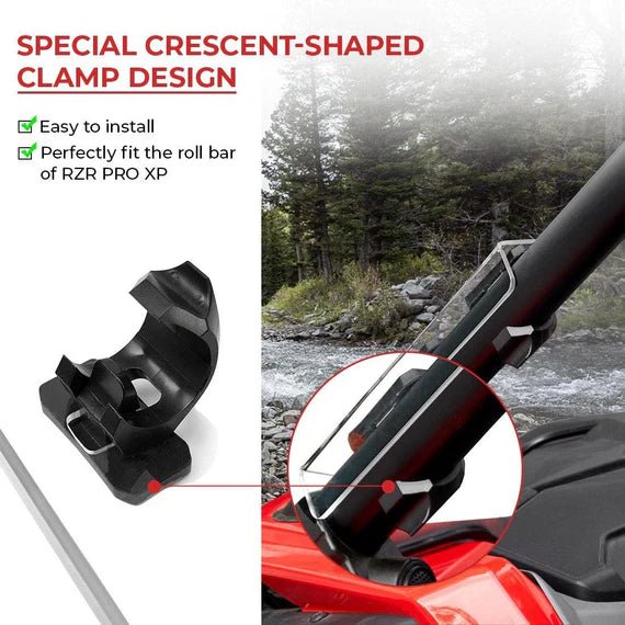UTV Half Windshield for Polaris RZR PRO XP / XP 4 - 3 Star UTV