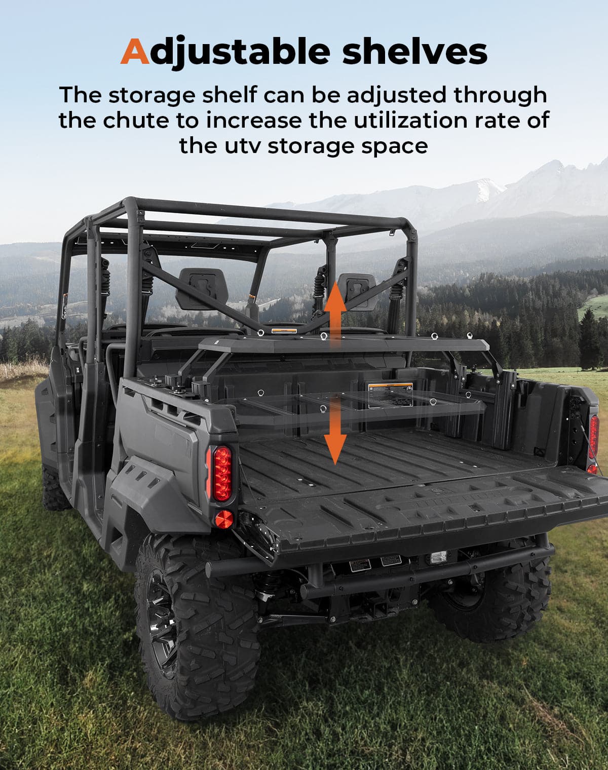 UTV Rear Rack for Can - Am Defender HD10|9|8|7|5 - 3 Star UTV