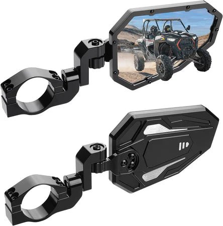 UTV Rear View Side Mirrors for Can Am Maverick X3/ RZR w/ 1.75" - 2" roll bar (1 pair) - 3 Star UTV