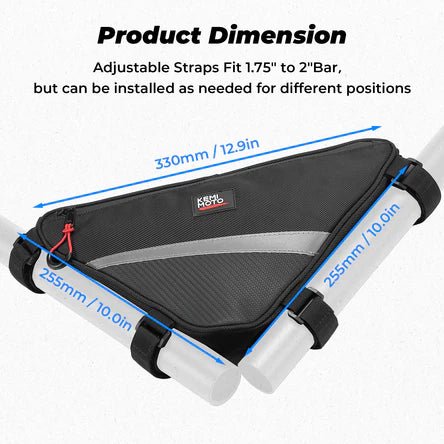 UTV Roll Bar Triangle Storage Bag - 3 Star UTV